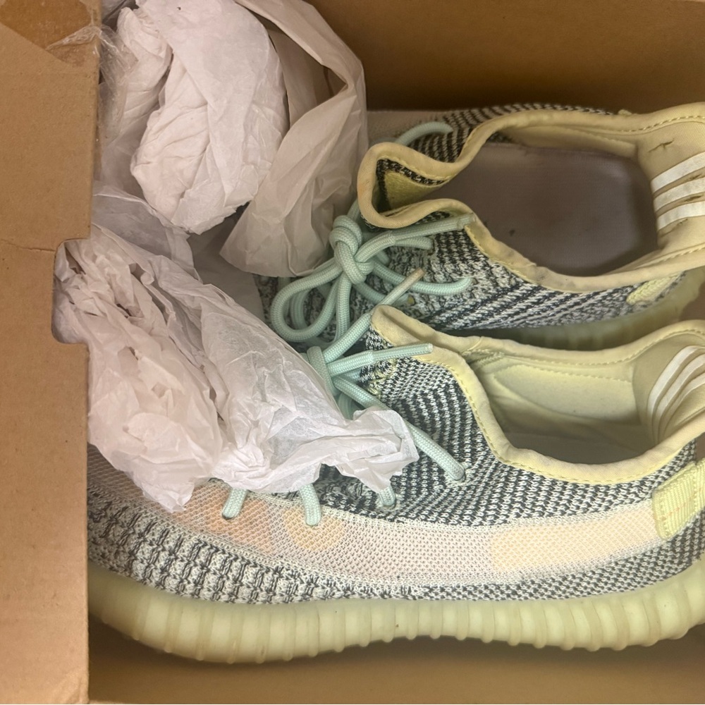Yeezy Athletic Shoes in Mint and Cream